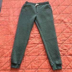 Marine Layer Corbet Quilted Jogger (Green, Size Large)
